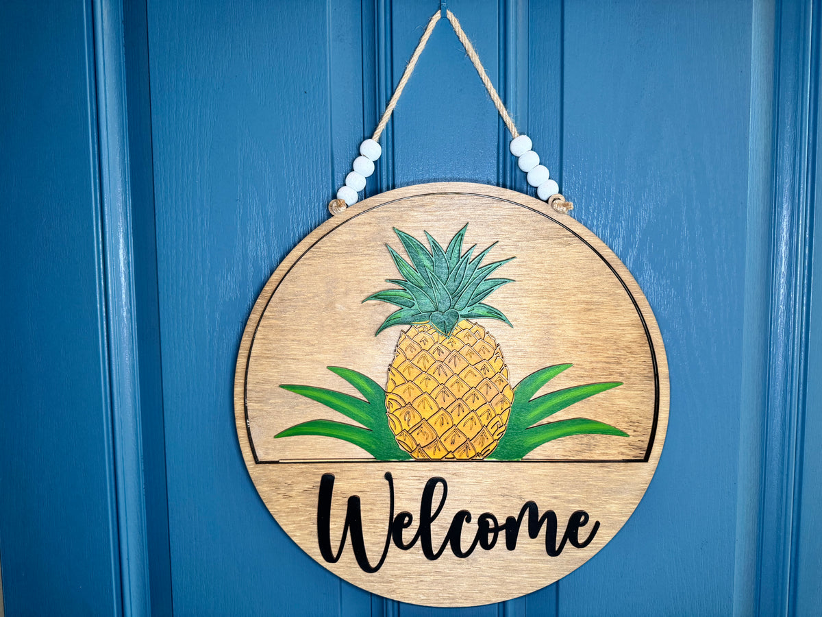 Pineapple Insert for Welcome Sign