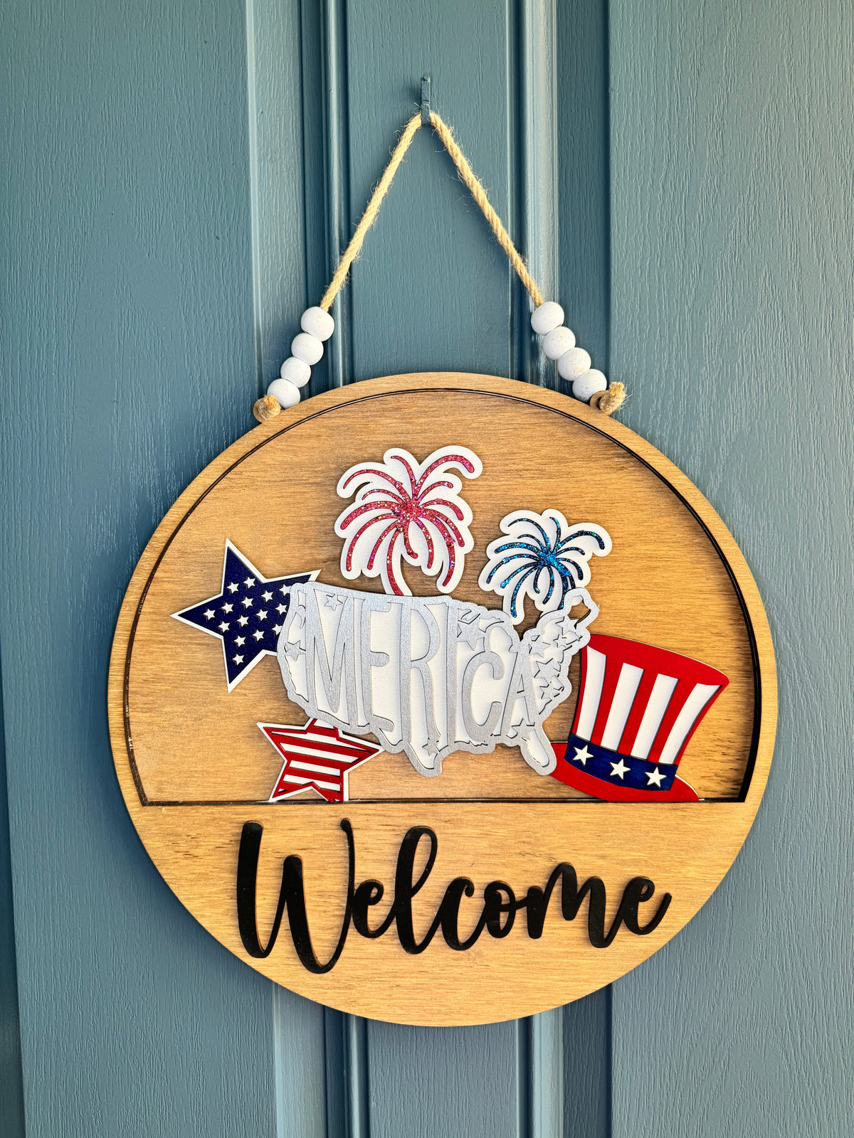 America Insert for Welcome Sign