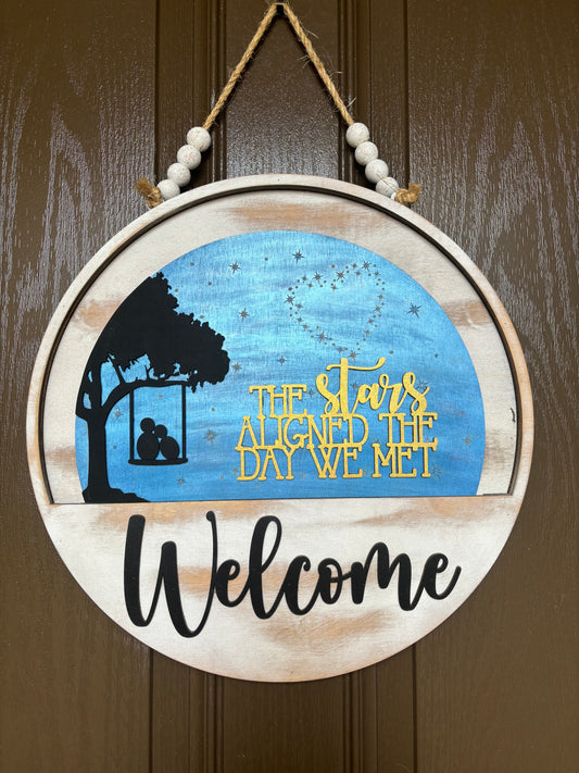 Stars Aligned the Day We Met Insert for Welcome Sign