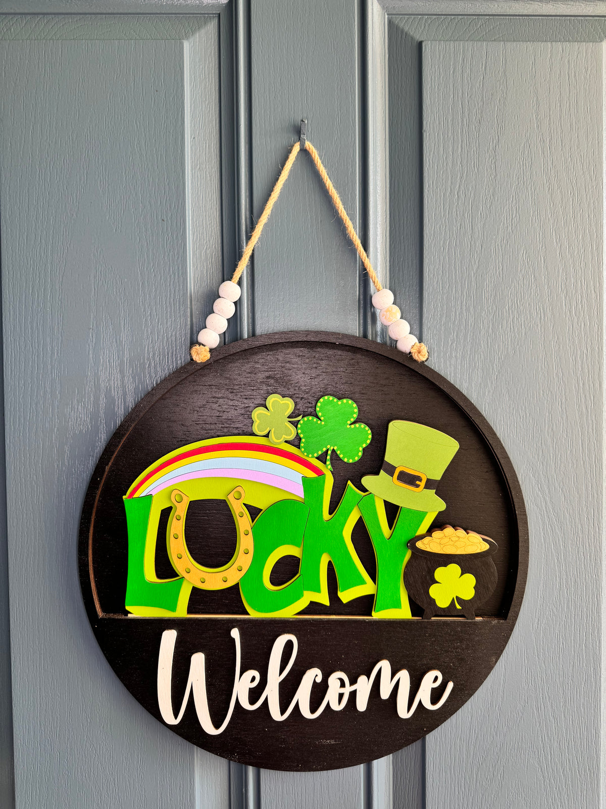 St. Patrick’s Day Lucky Insert for Welcome Sign
