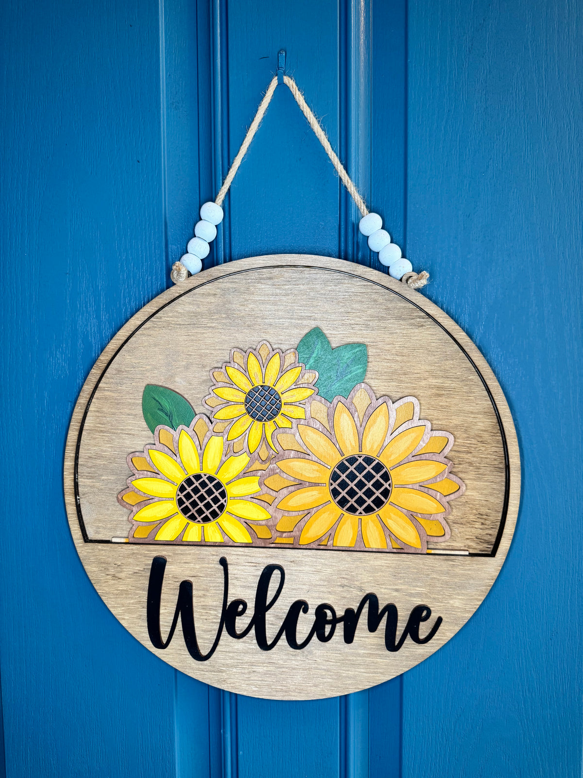 Sunflowers with Bees Insert for Welcome Sign