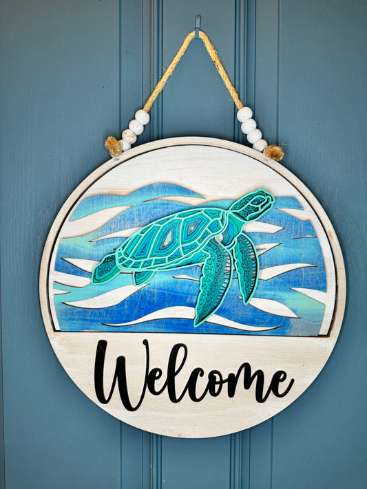 Turtle Insert for Welcome Sign