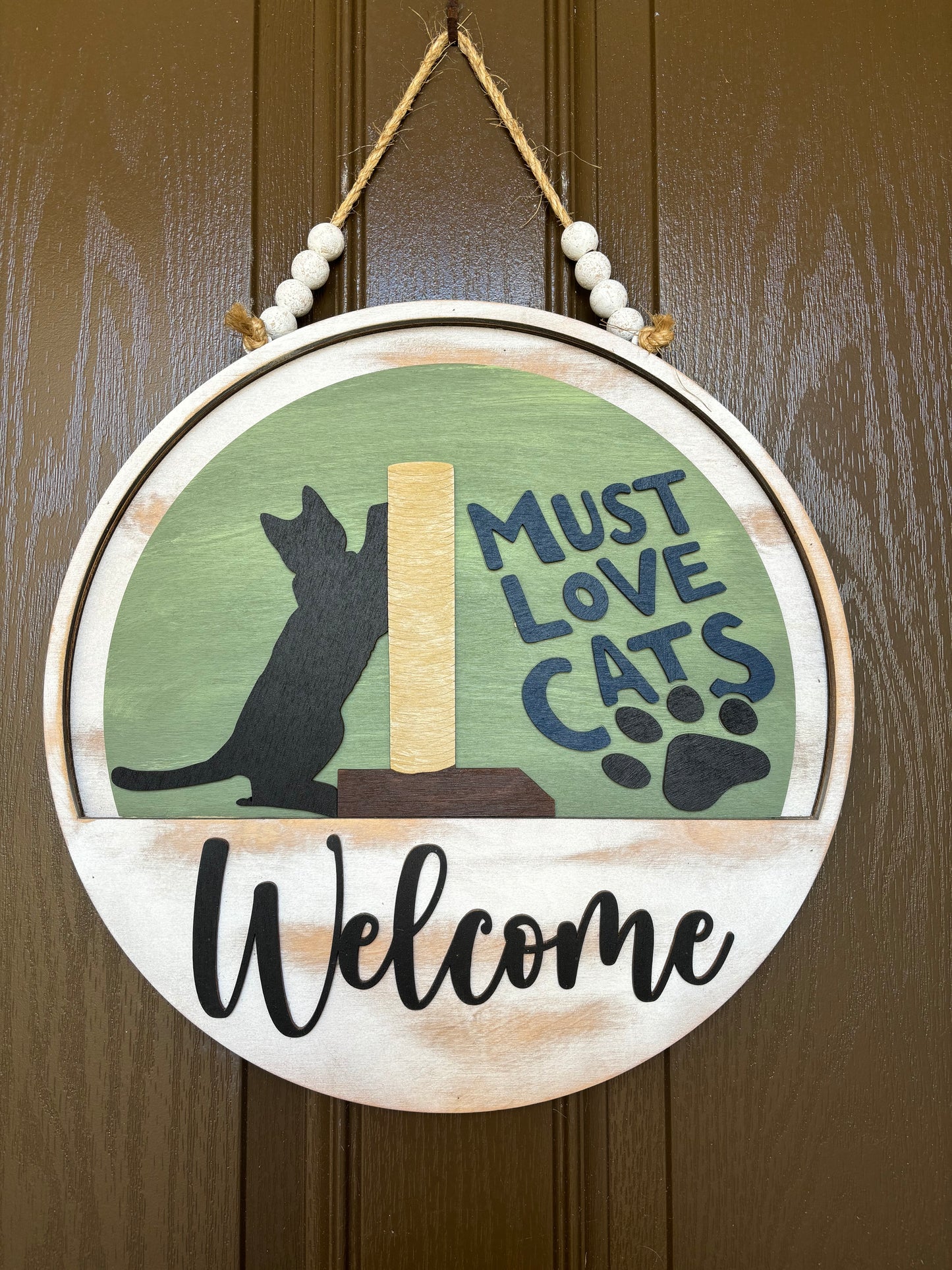 Must Love Cats Insert for Welcome Sign