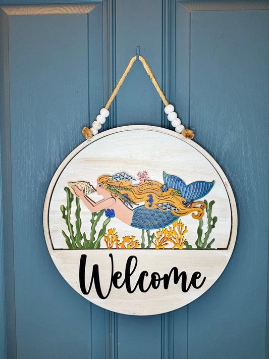 Mermaid Mandela Insert for Welcome Sign