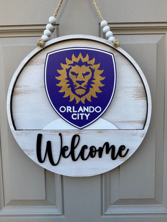 Orlando City Soccer Insert for Welcome Sign