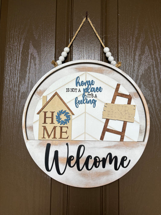 Home is a Feeling Insert for Welcome Sign