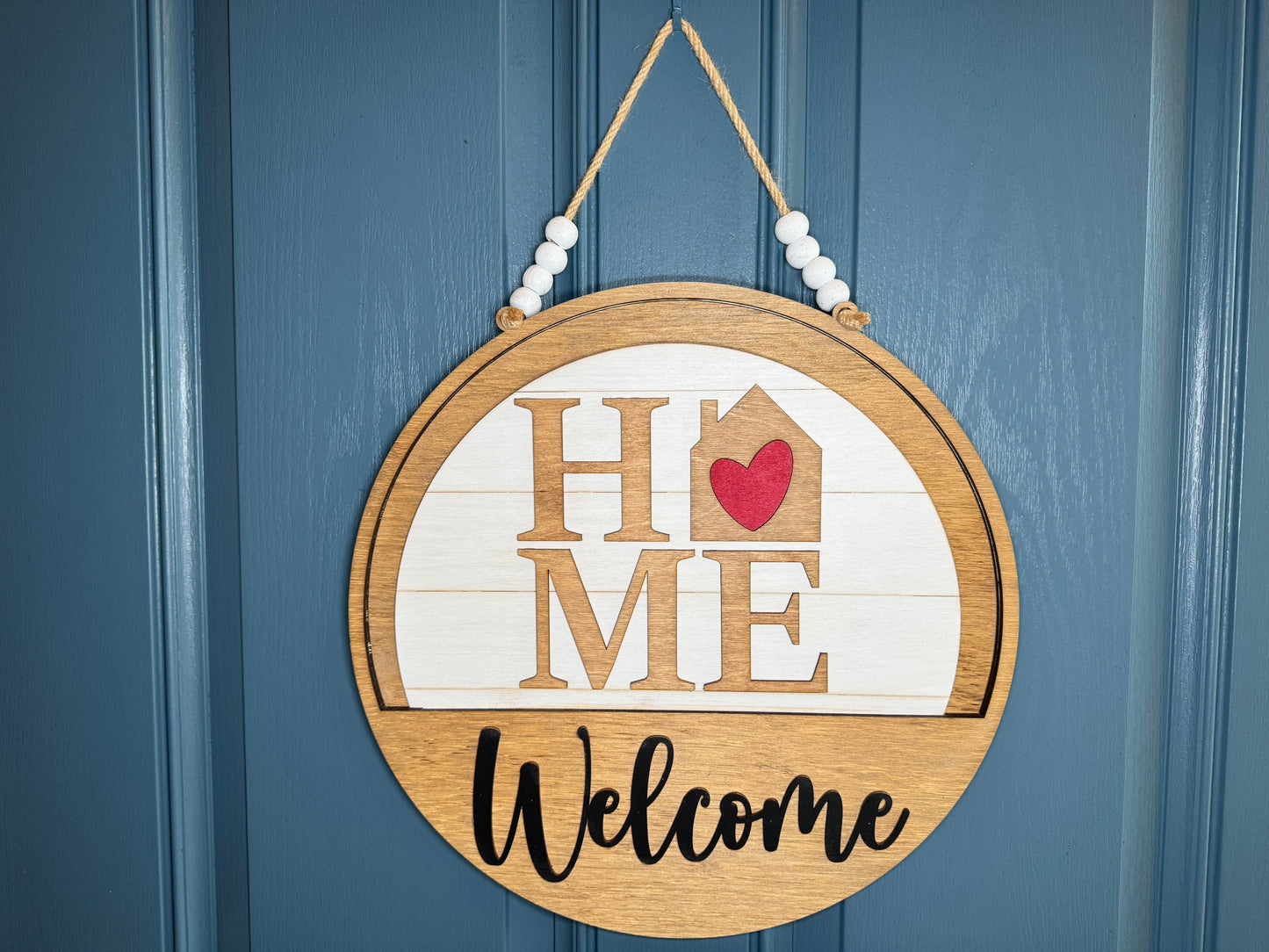Home Insert with Heart for Welcome Sign