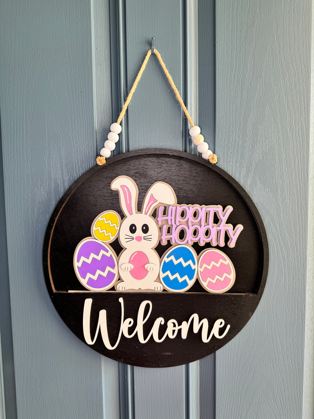 Easter Bunny Hippity Hoppity Insert for Welcome Sign