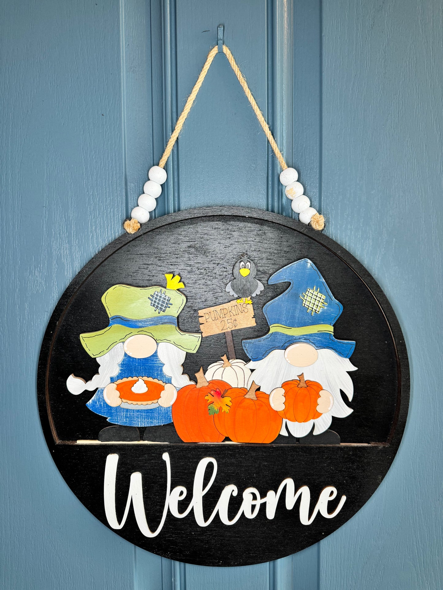 Pumpkin Pie Gnome Insert for Welcome Sign
