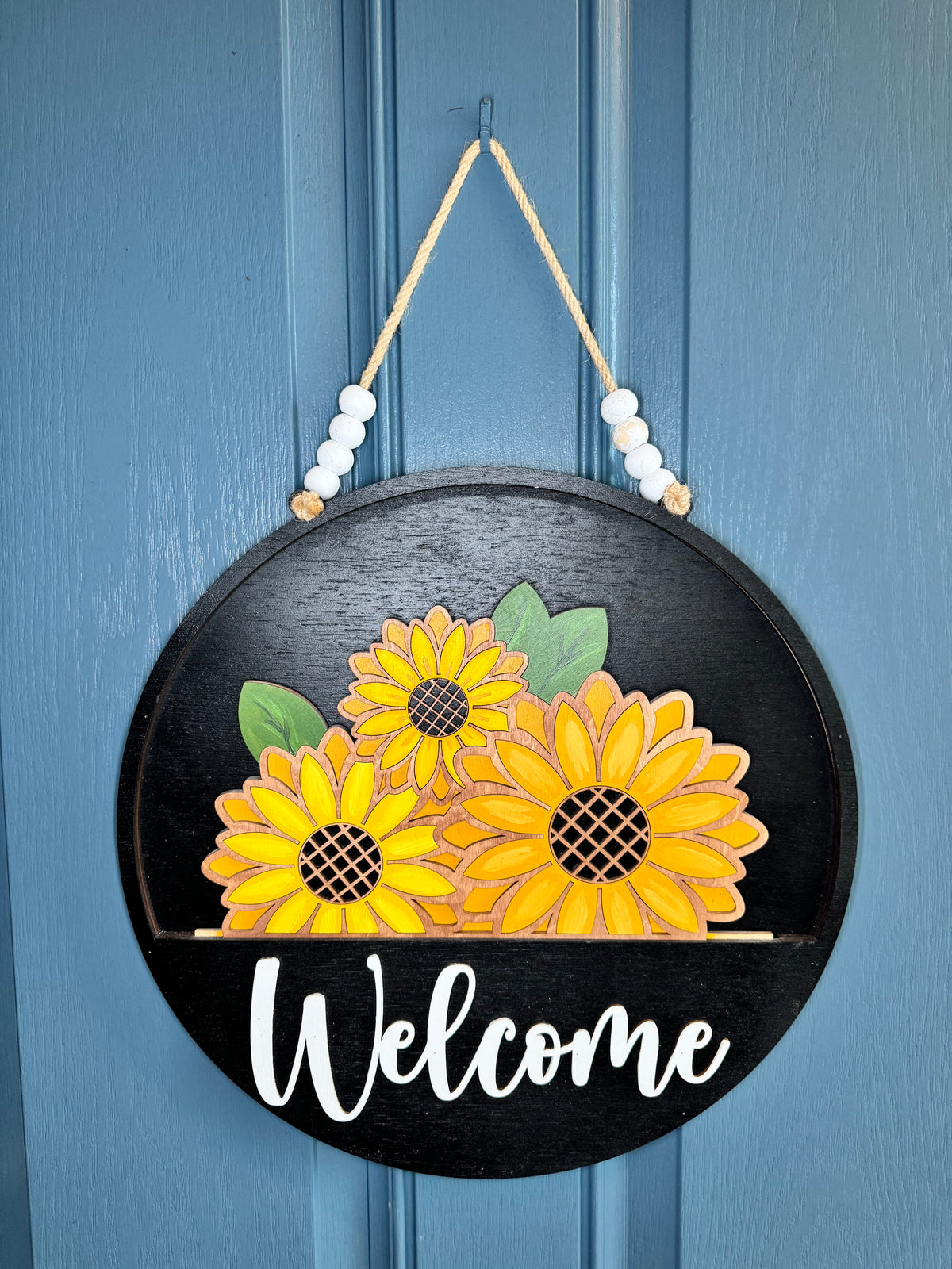 Sunflowers with Bees Insert for Welcome Sign