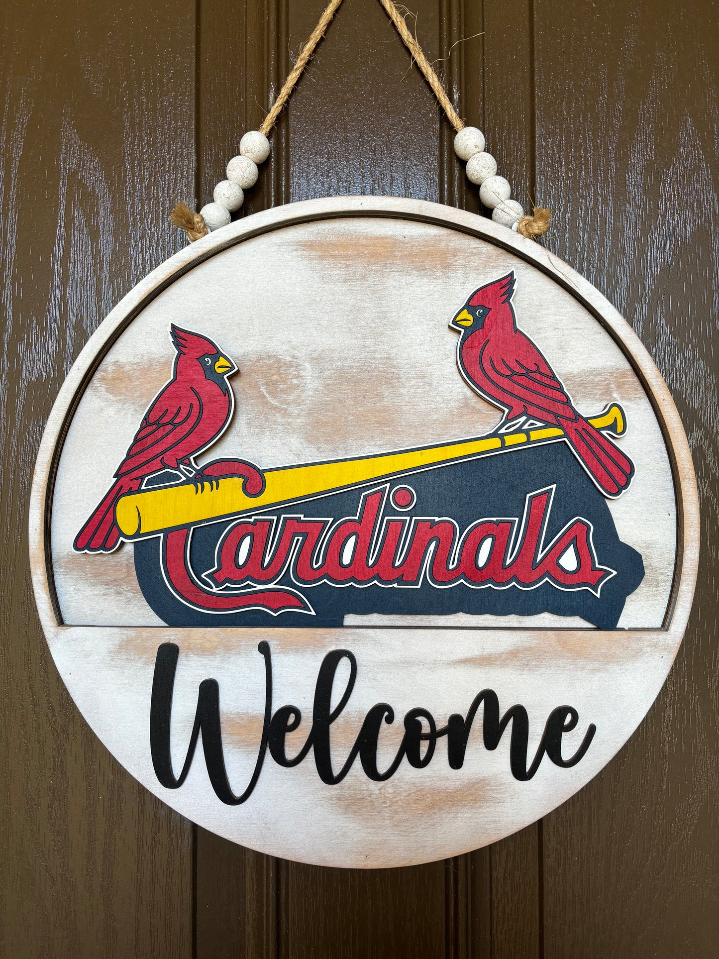 Cardinals Baseball Insert for Welcome Sign