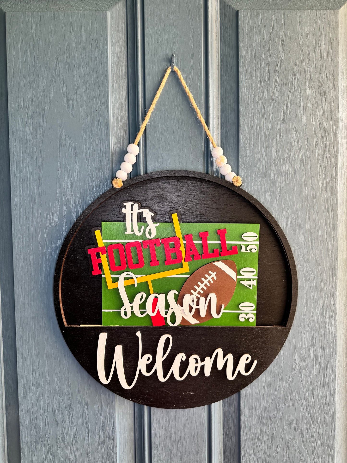 Football Season Insert for Welcome Sign