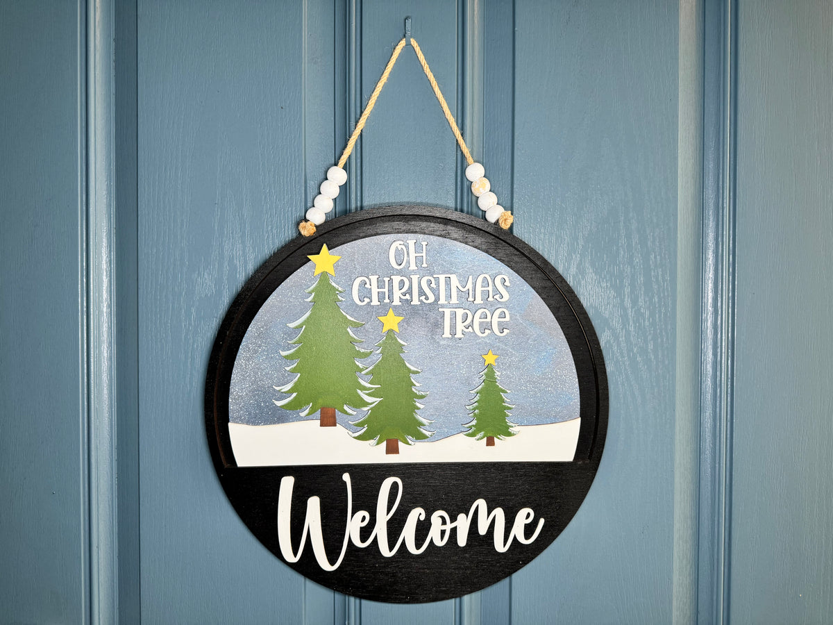 Oh Christmas Tree Insert for Welcome Sign