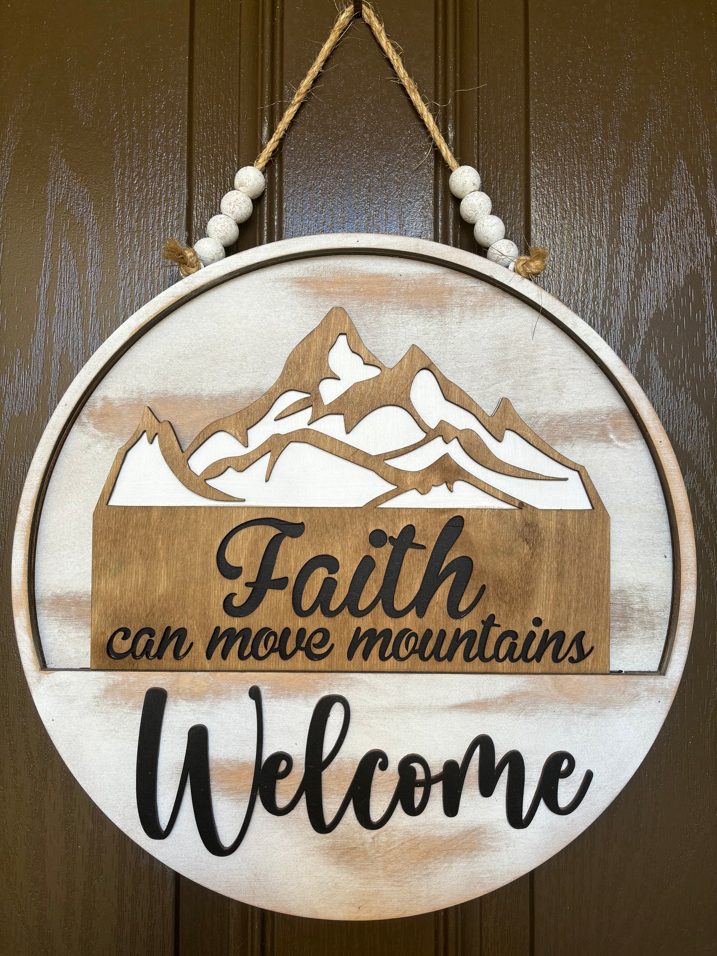 Faith Can Move Mountains Insert for Welcome Sign