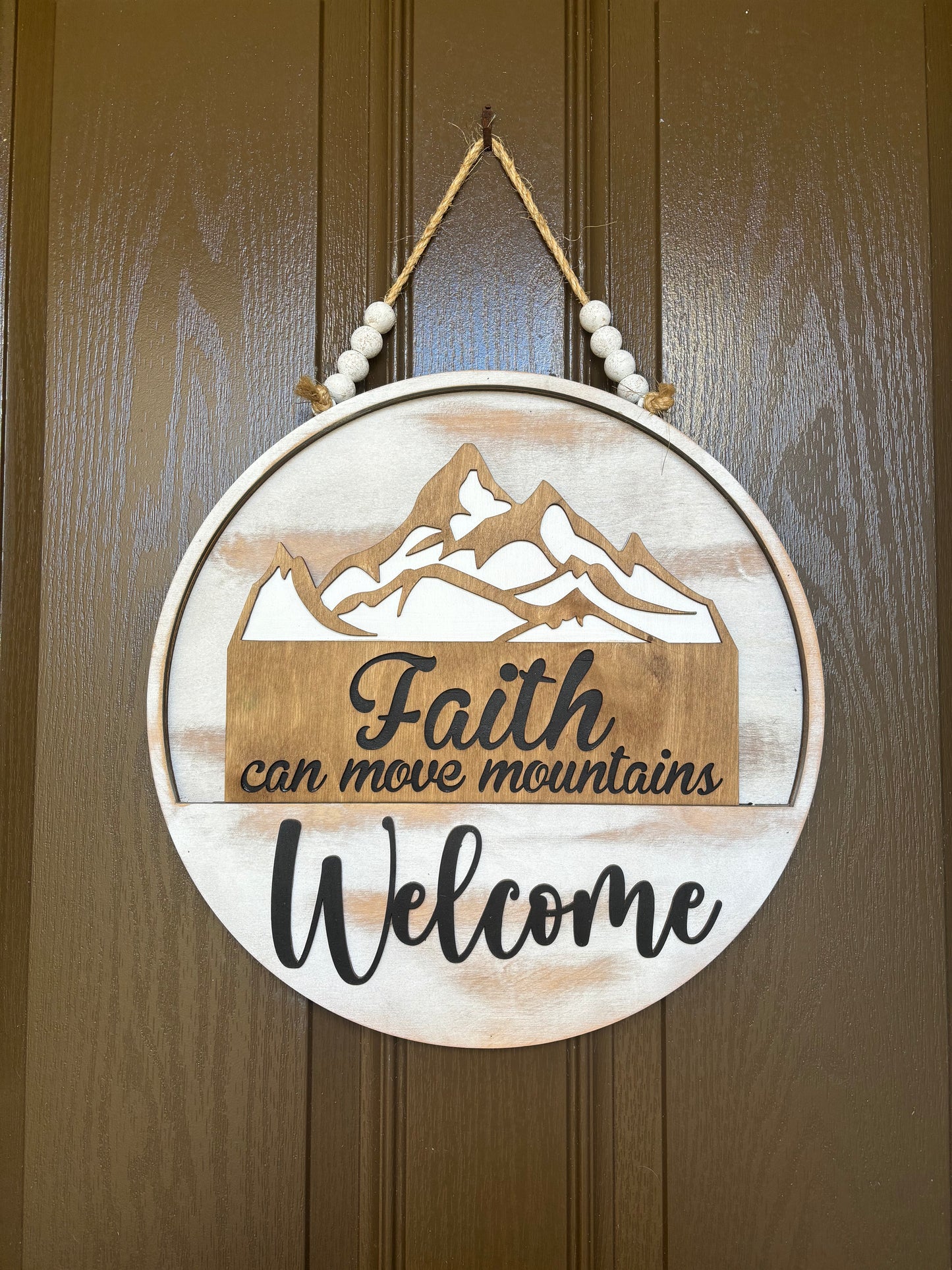 Faith Can Move Mountains Insert for Welcome Sign