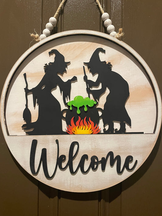 Halloween: Witches Brew Insert for Welcome Sign