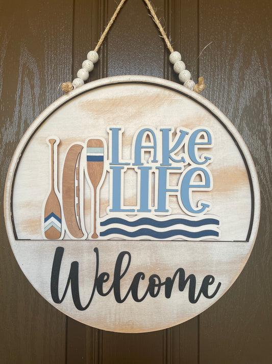 Lake Life Insert for Welcome Sign