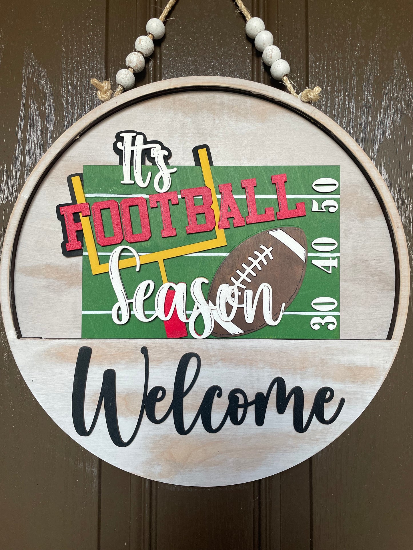 Football Season Insert for Welcome Sign