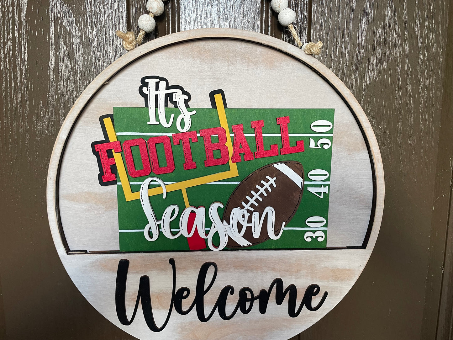 Football Season Insert for Welcome Sign