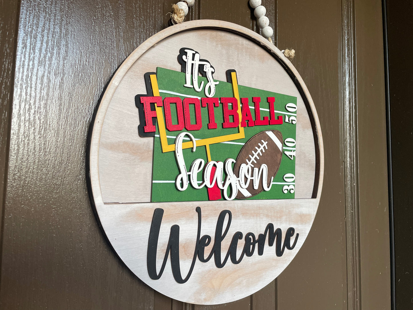 Football Season Insert for Welcome Sign