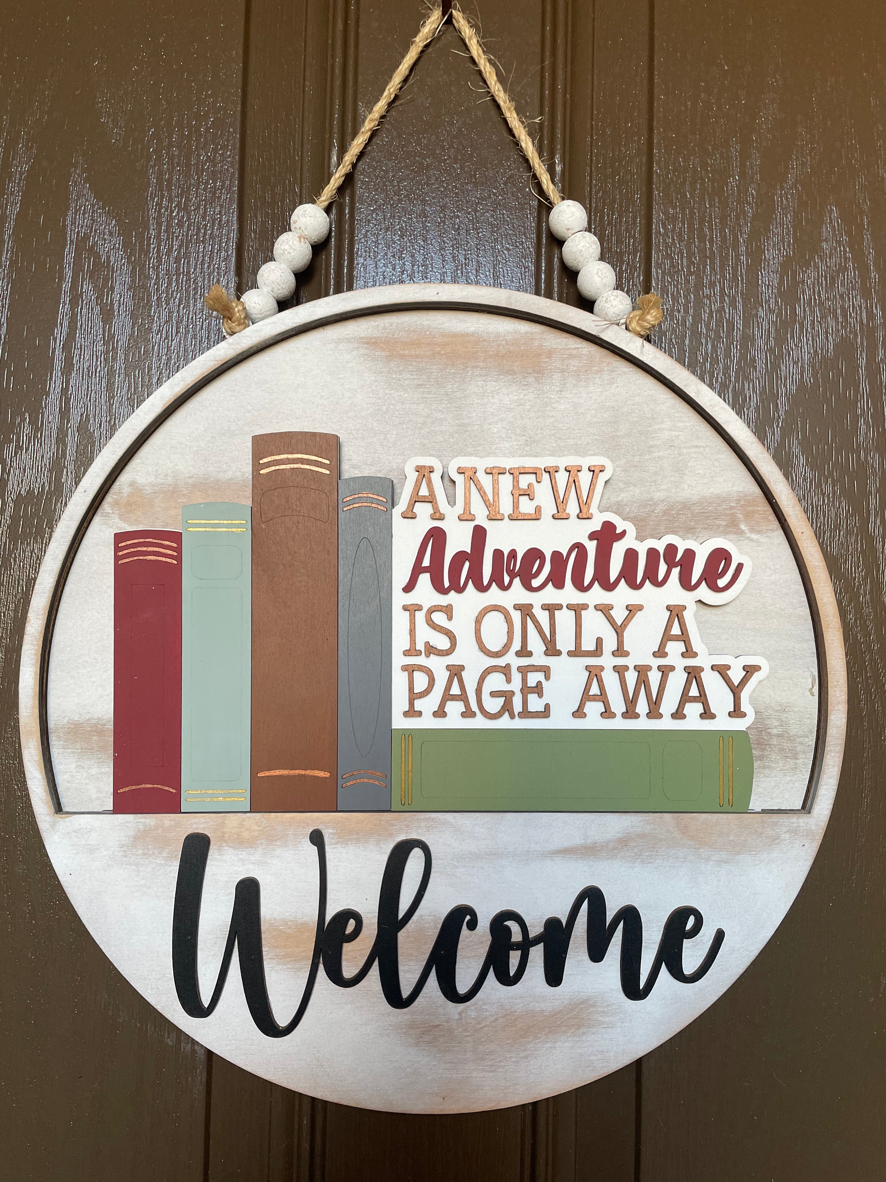 Adventure in Books Insert for Welcome Sign – All Ways Holidays