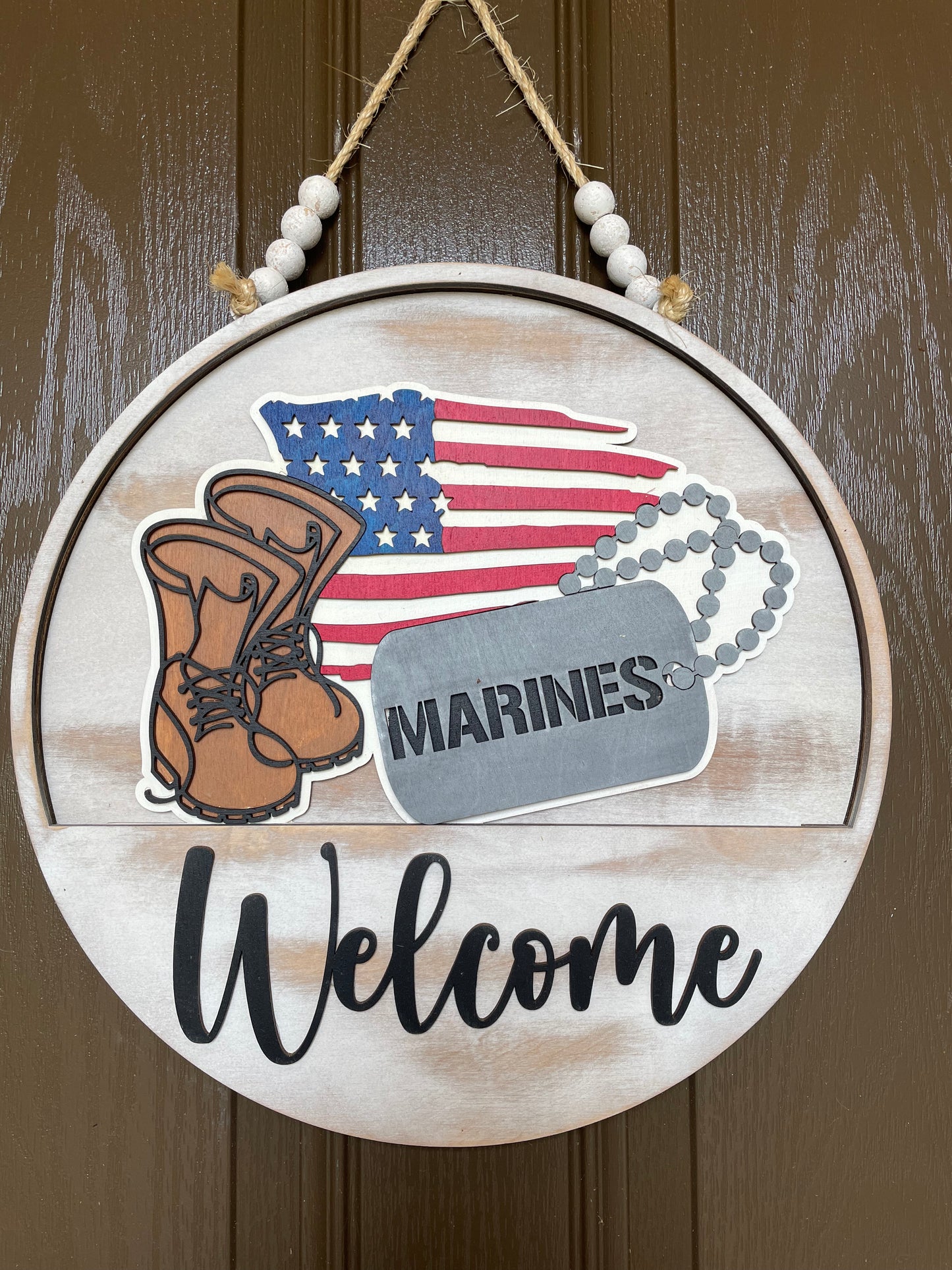 Military Insert for Welcome Sign (Army, Navy, Air Force, Marines, Coast Guard, Space Force)