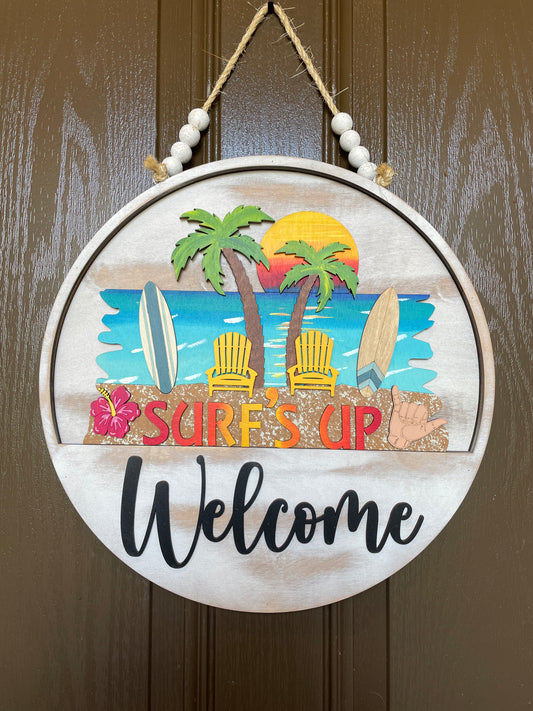 Surf’s Up Insert for Welcome Sign