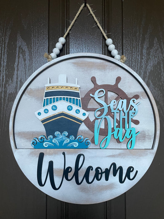 Cruise Seas the Day Insert for Welcome Sign