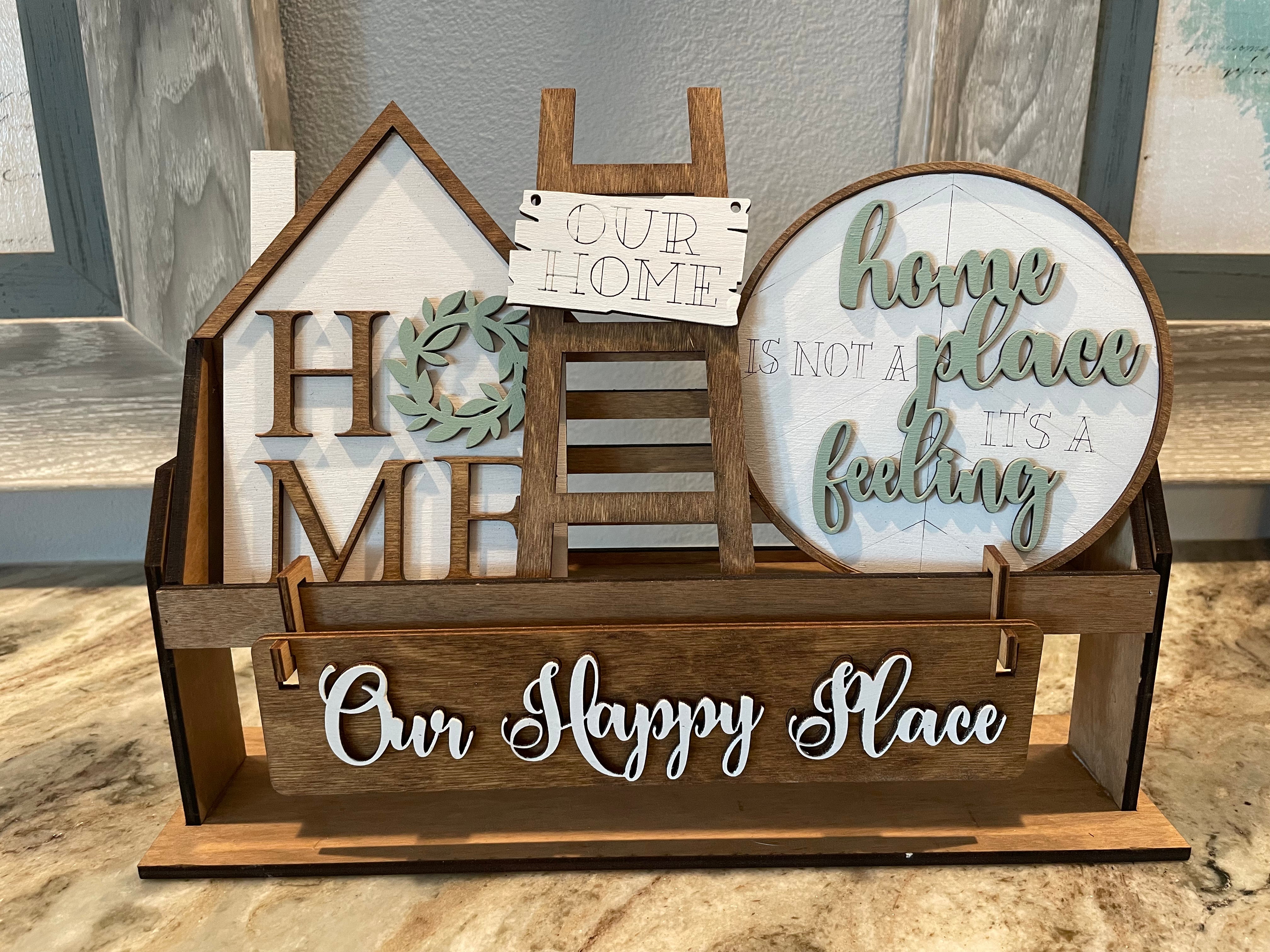 My House Insert Our Home Insert for Wagon or Bench – All Ways Holidays
