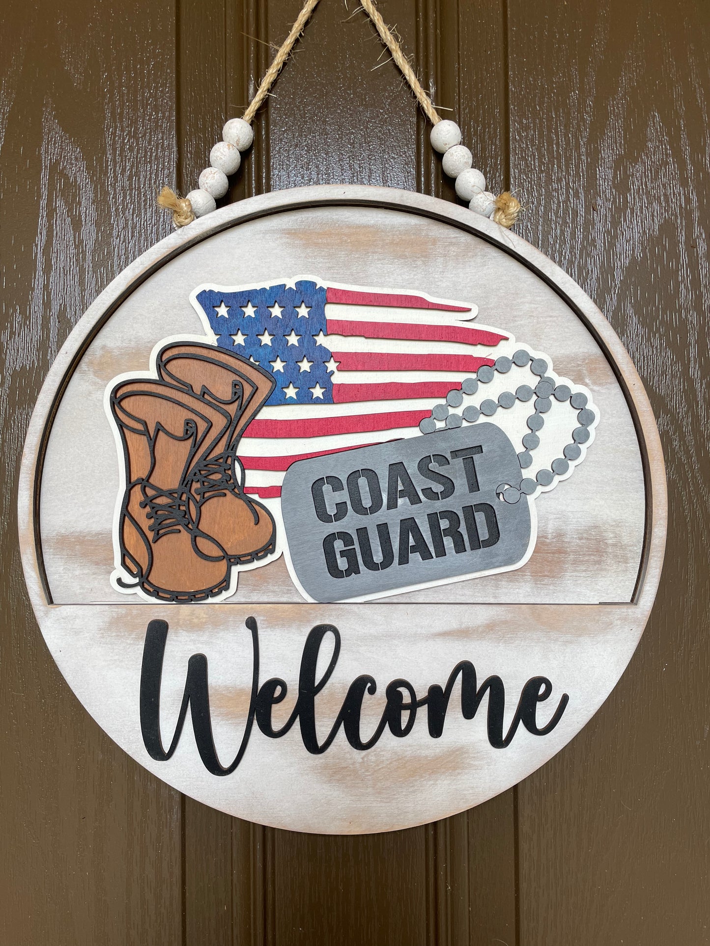 Military Insert for Welcome Sign (Army, Navy, Air Force, Marines, Coast Guard, Space Force)