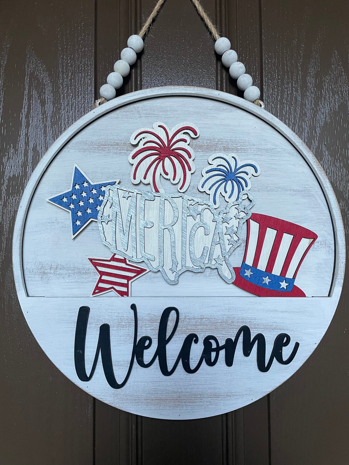 America Insert for Welcome Sign