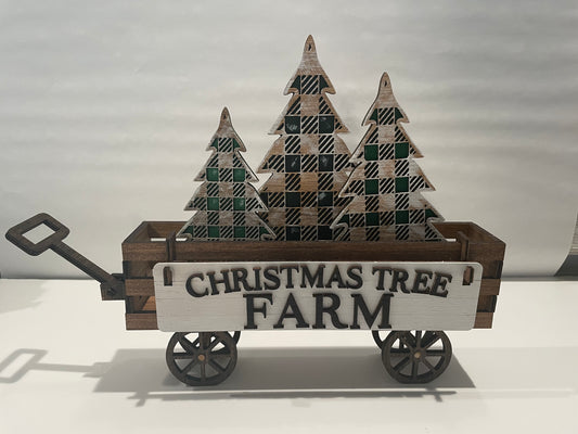 Oh Christmas Tree Farm Insert for Wagon