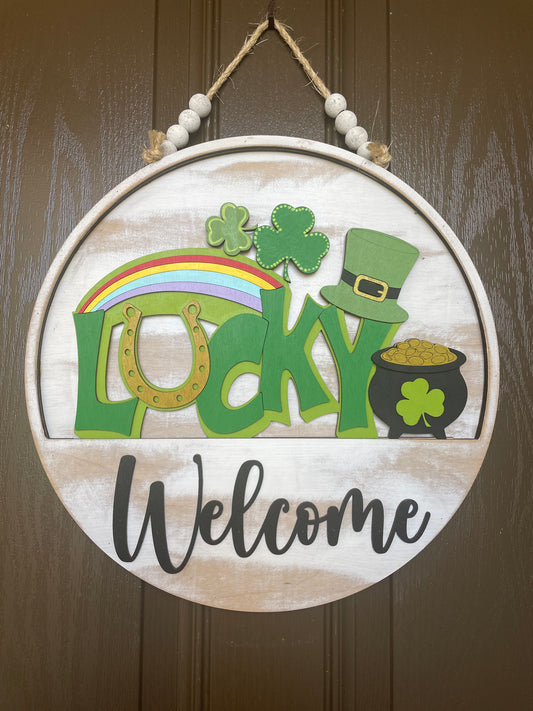 St. Patrick’s Day Lucky Insert for Welcome Sign