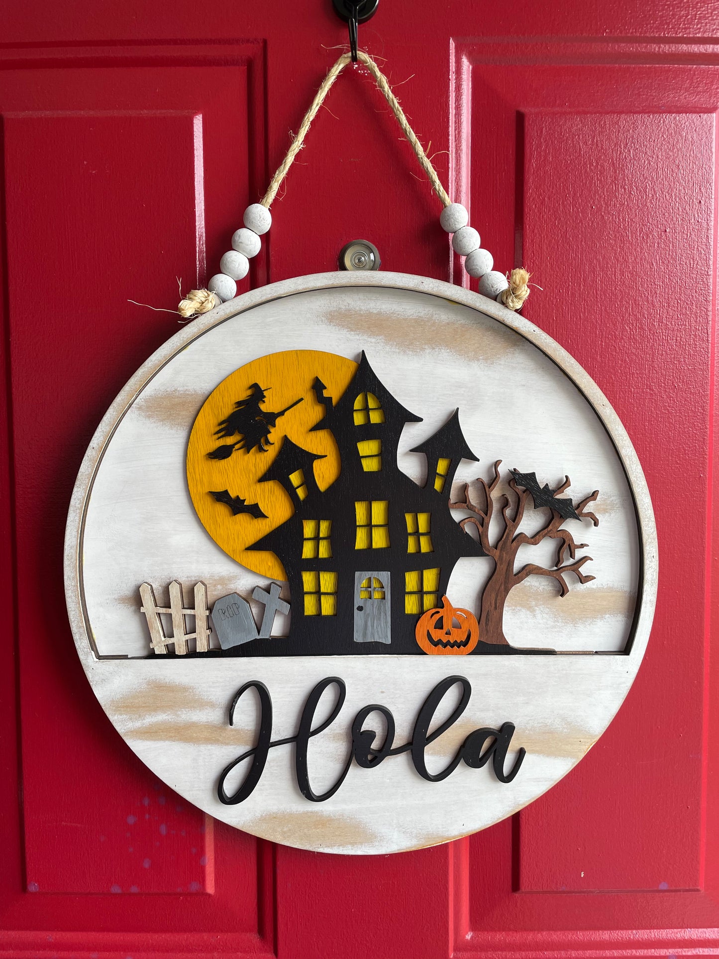 "Hola" Welcome Sign Base