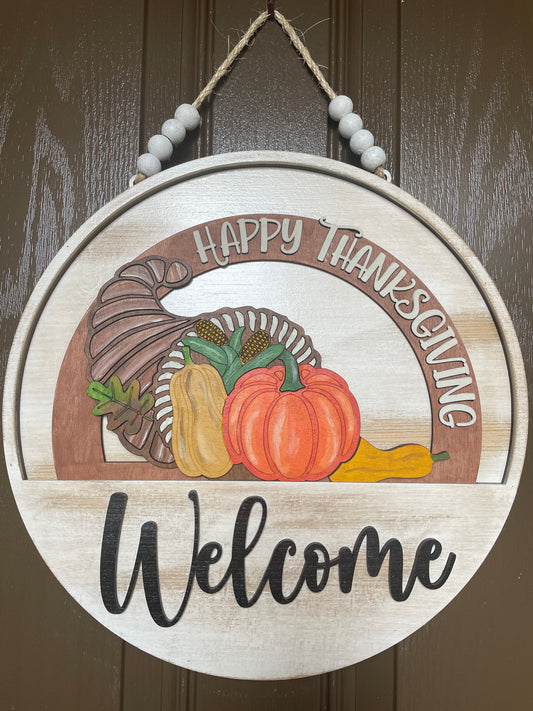 Happy Thanksgiving Insert for Welcome Sign