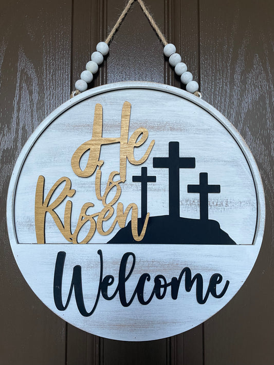 He is Risen Easter Insert for Welcome Sign