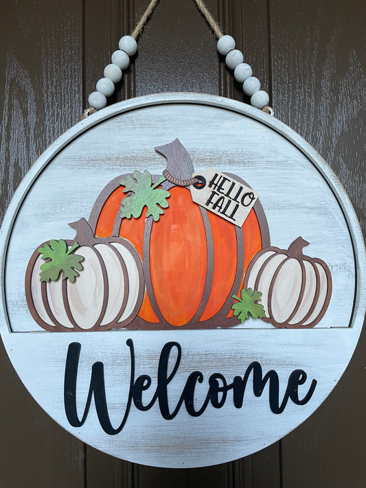 Fall Pumpkins Insert for Welcome Sign