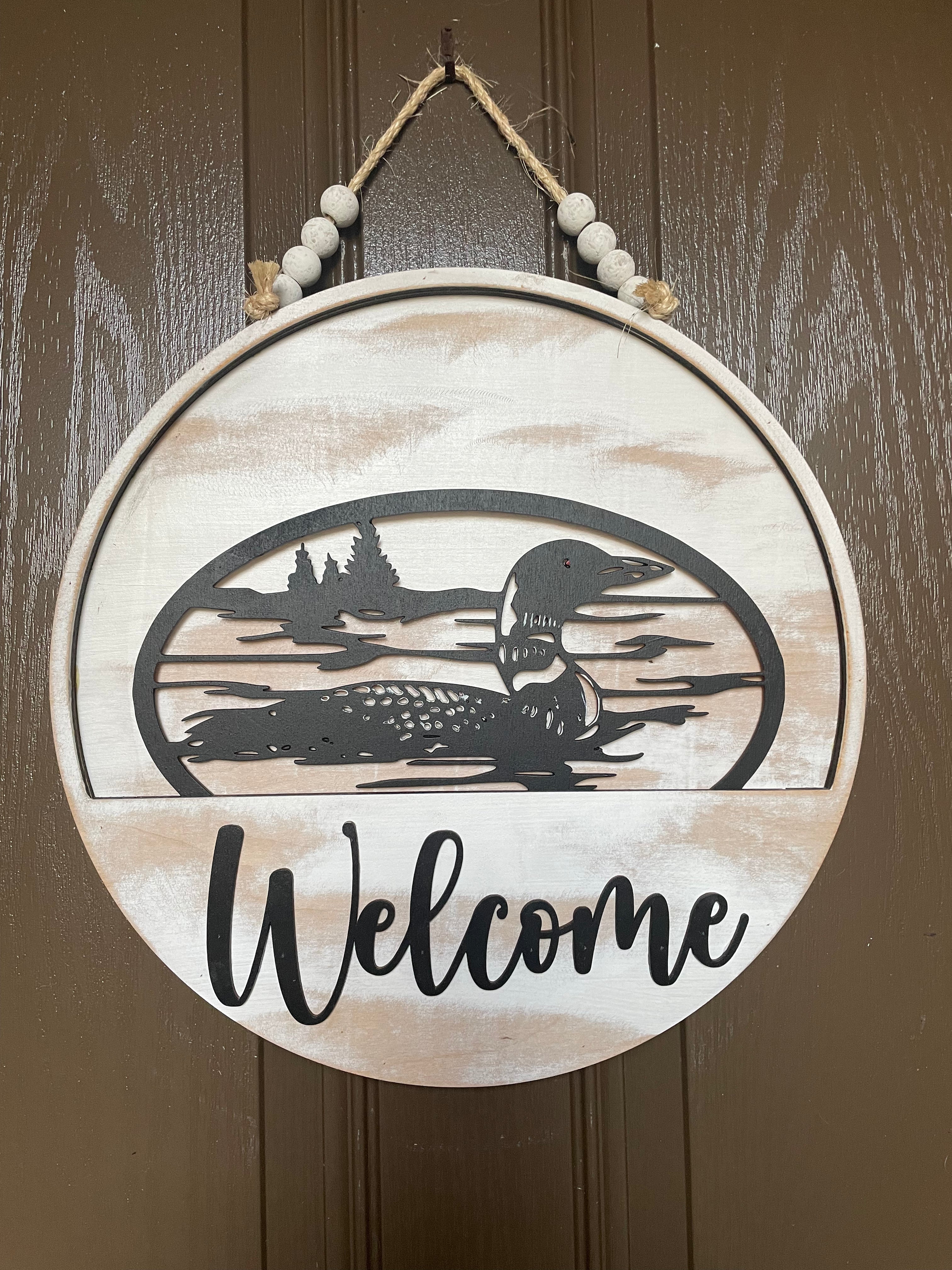 Loon Railing Inserts Loon Insert for Welcome Sign – All Ways Holidays